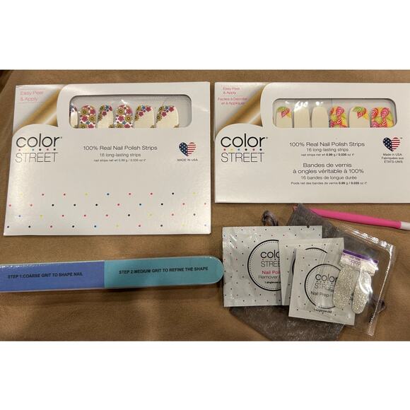 NEW Color Street Bundle Retired Sets As it Ferns Out and  Love Ya Bunches - Picture 1 of 9